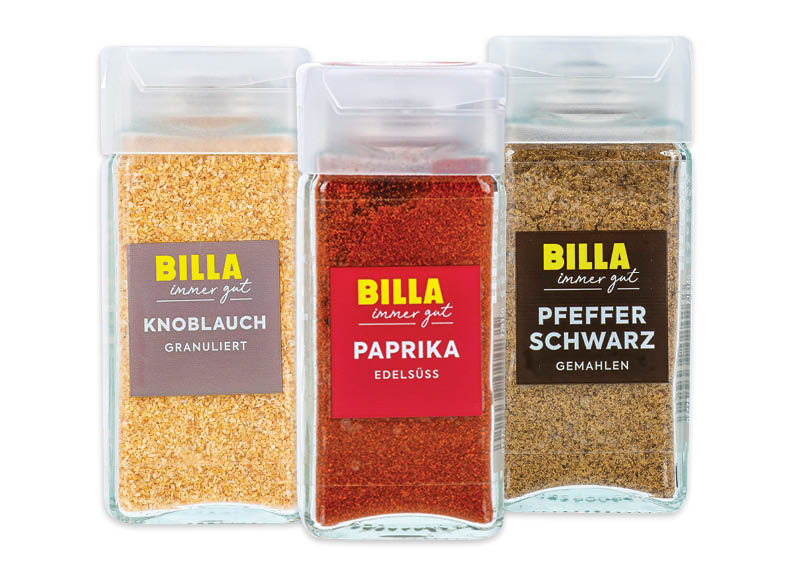 BILLA prieskoniams IMMER GUT