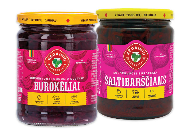 Konservuotiems KĖDAINIŲ burokėliams