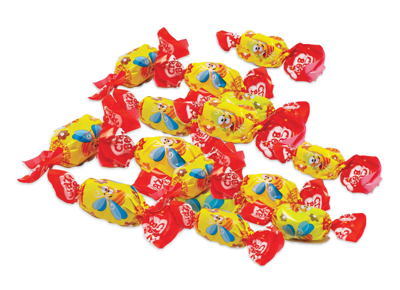 Sveriami saldainiai ROSHEN CRAZY BEE FRUTT