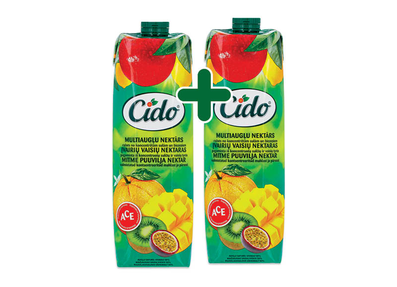 Įvairių vaisių nektaras CIDO