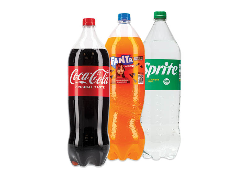 Gazuotas gėrimas COCA-COLA, FANTA, SPRITE