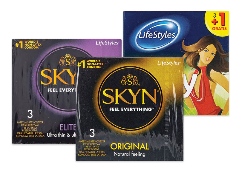Prezervatyvams ir lubrikantams LIFESTYLES