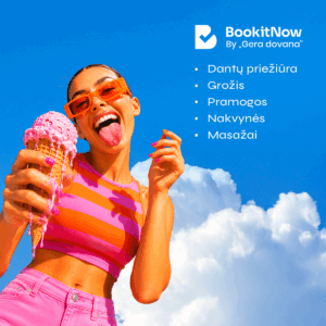 BookitNow pasiūlymas -15% nuolaida asortimentui