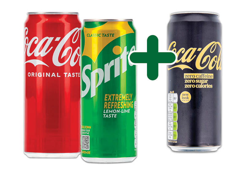 Gazuotas gėrimas COCA-COLA, FANTA, SPRITE