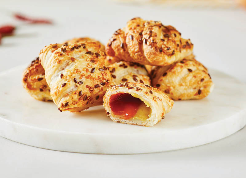 Bandelės su vištienos ir SWEET CHILLI įdaru