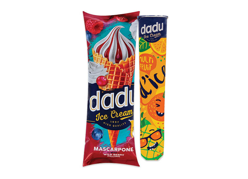 Ledai DADU DICE ar DADU vafliniame ragelyje