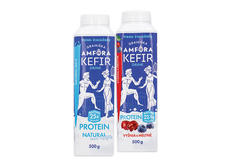 Kefyro gėrimas GRAIKIŠKA AMFORA PROTEIN