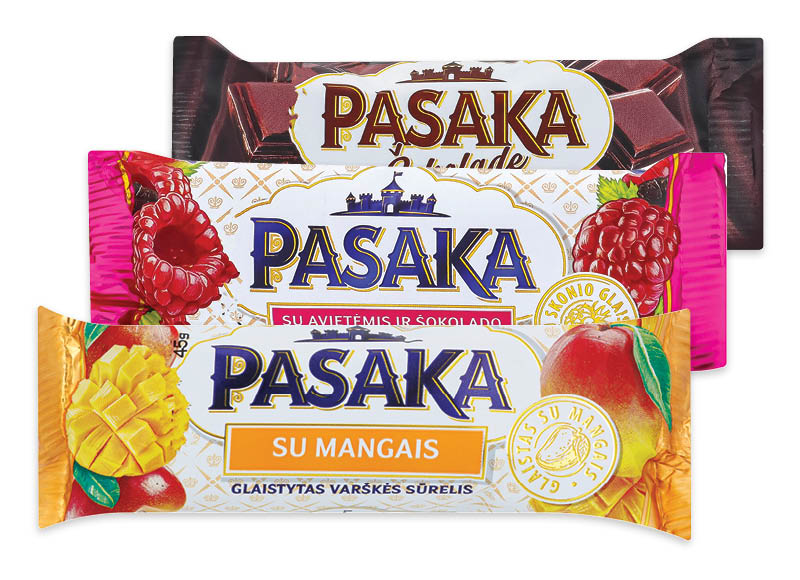Glaistytas varškės sūrelis PASAKA
