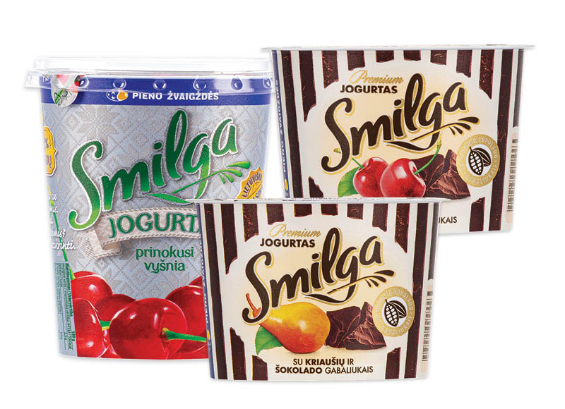 Jogurtams SMILGA ir SMILGELĖ
