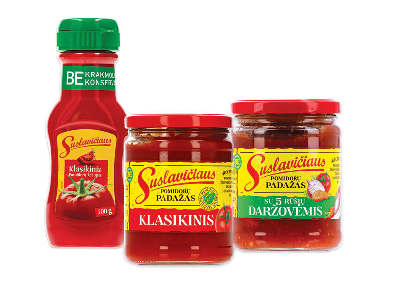 SUSLAVIČIAUS padažams, kečupui