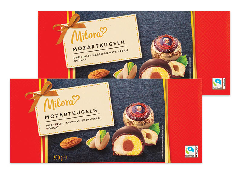 Saldainiai dėžutėje MILORA