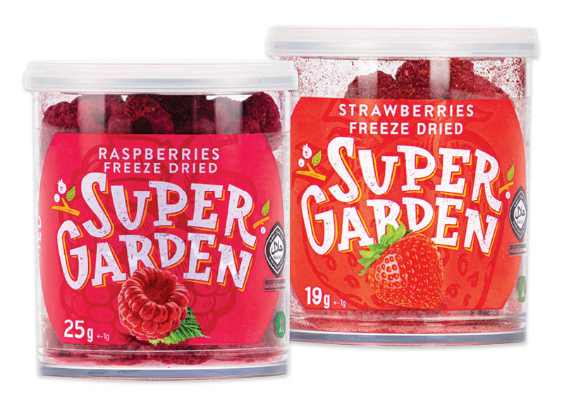 Šaltyje džiovintoms braškėms ir avietėms SUPER GARDEN