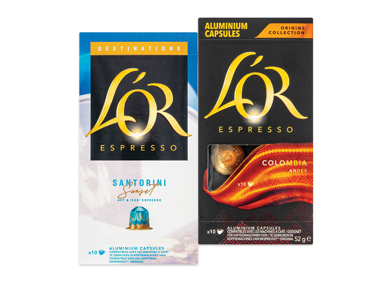 L’OR kavos kapsulės COLOMBIA, SANTORINI (NEPRESSO)