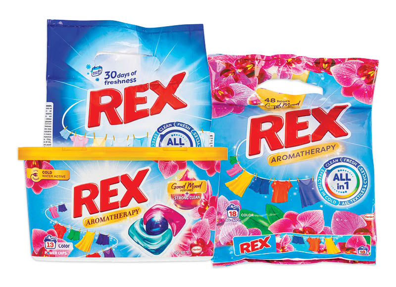 Skalbimo priemonėms REX