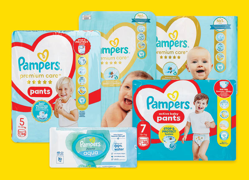 Sauskelnėms ir drėgnosioms servetėlėms PAMPERS