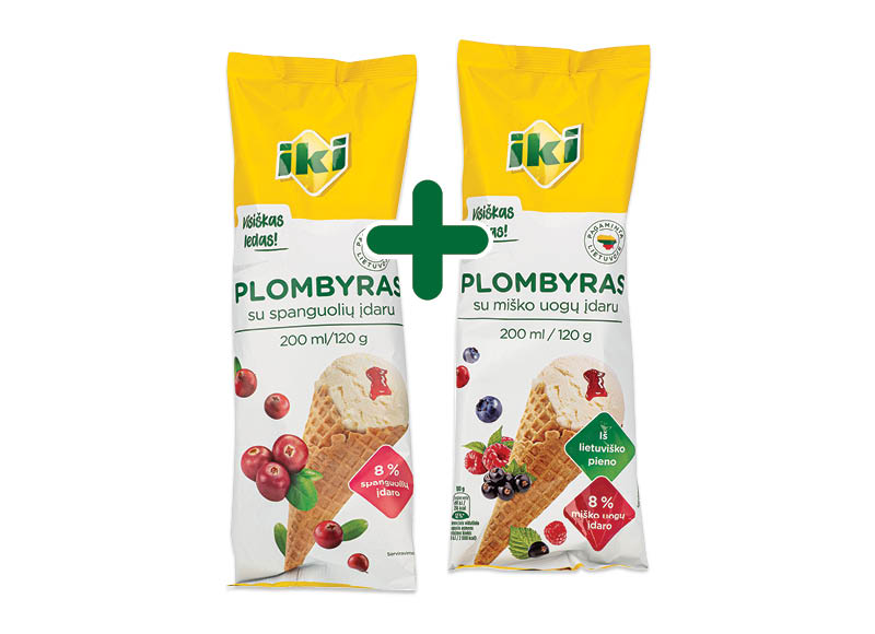 IKI ledai vafliniame ragelyje