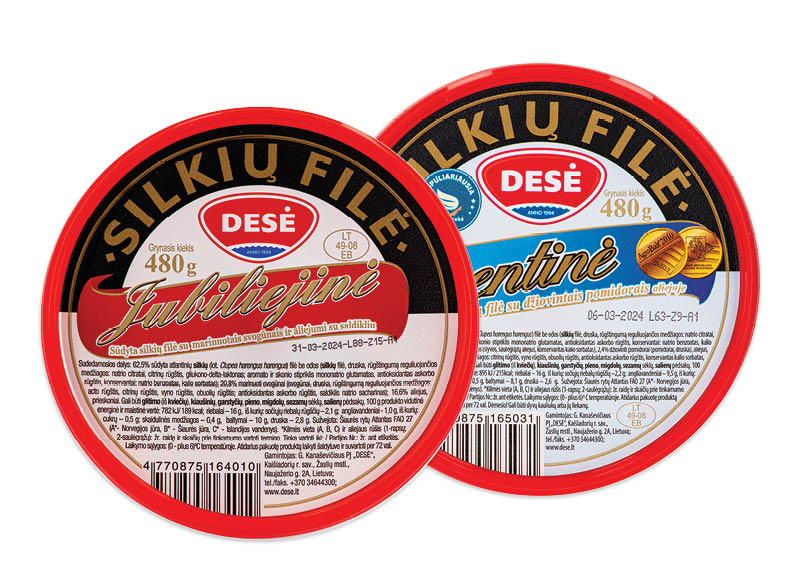 ŠVENTINĖ ar JUBILIEJINĖ silkių filė