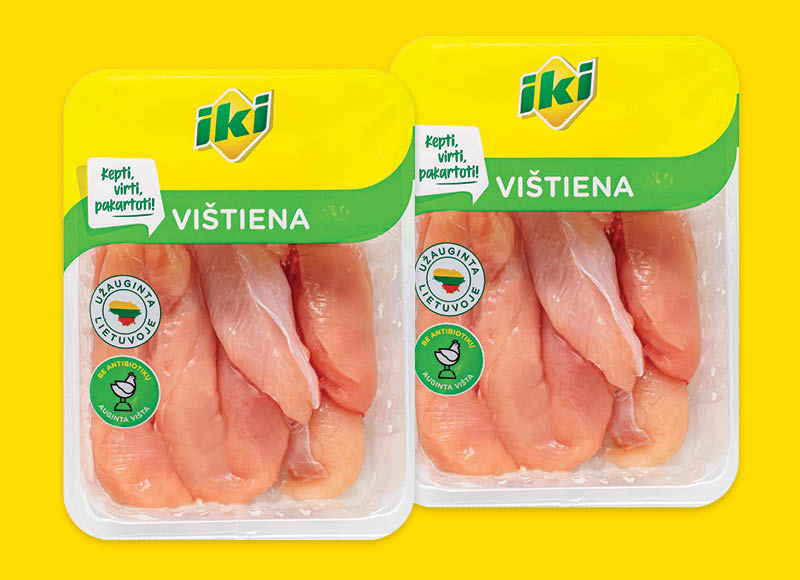 IKI šviežia viščiukų broilerių vidinė filė