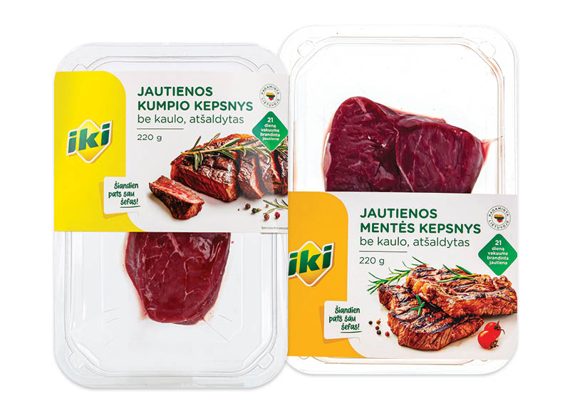 IKI brandintai jautienos mentei ir kumpiui be kaulo