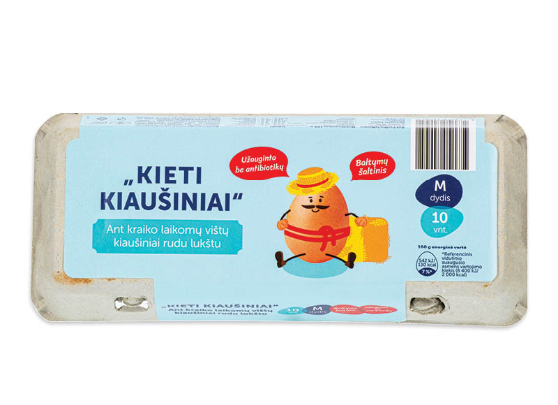 Ant kraiko laikomi kiaušiniai DAVA