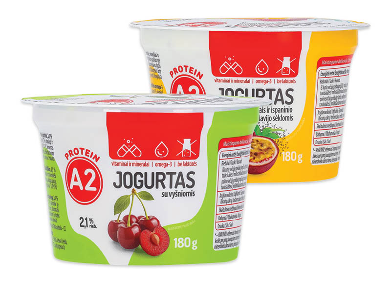 Jogurtas iš A2 pieno be laktozės