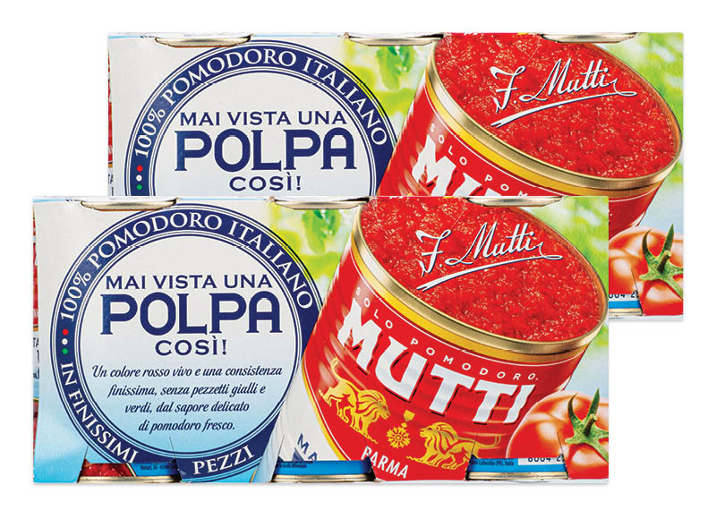 Smulkinti pomidorai MUTTI POLPA