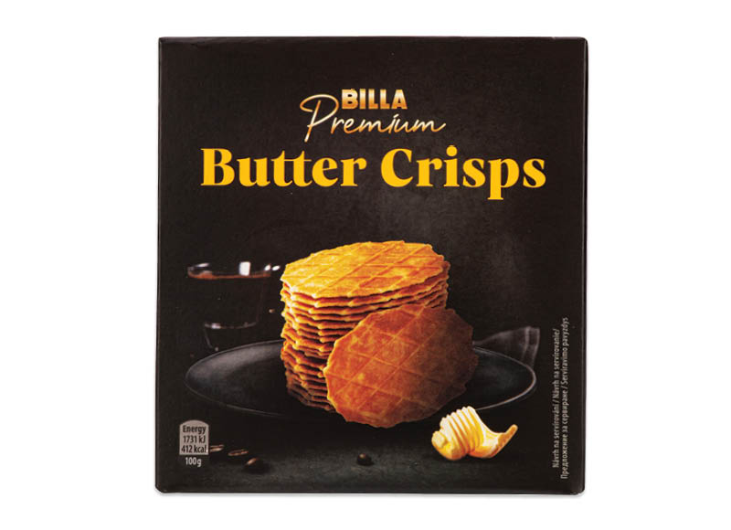 BILLA PREMIUM sviestiniai vafliai