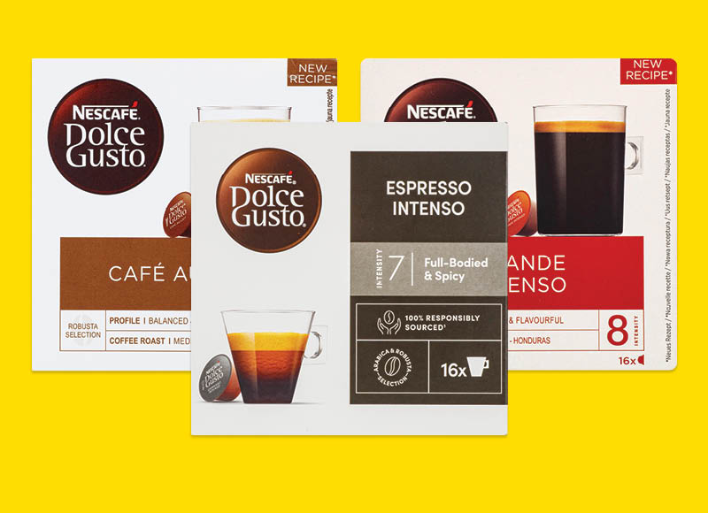 Juodos kavos kapsulės NESCAFE DOLCE GUSTO