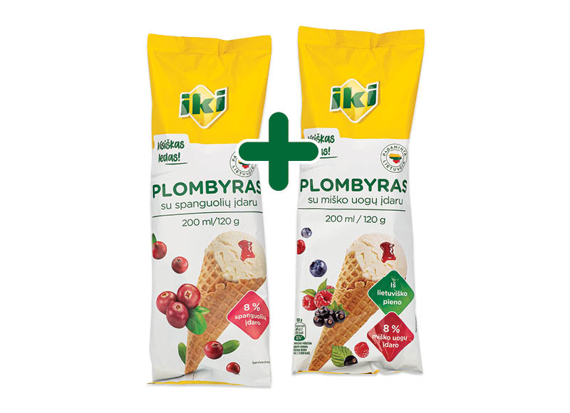 IKI ledai vafliniame ragelyje