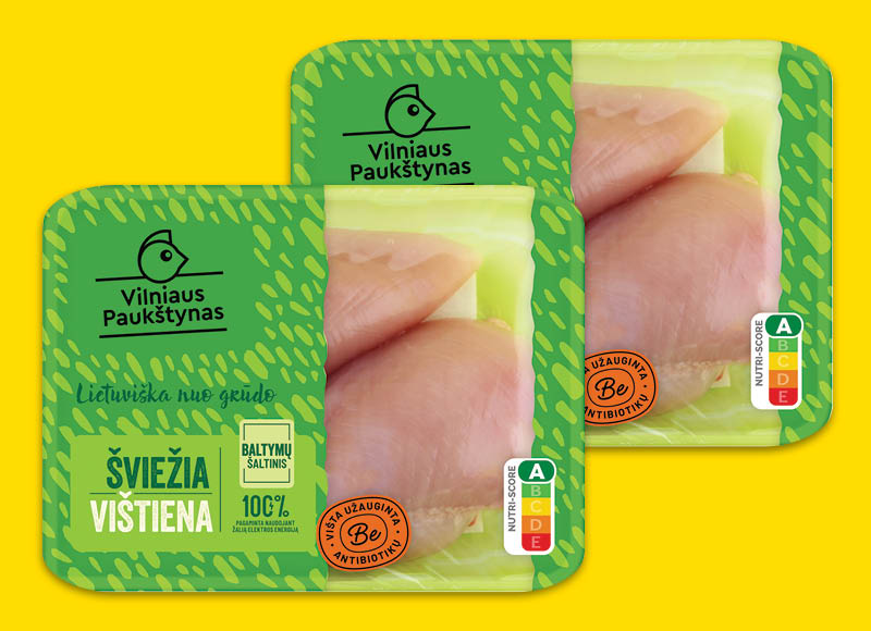 Šviežia viščiukų broilerių filė VILNIAUS PAUKŠTYNAS