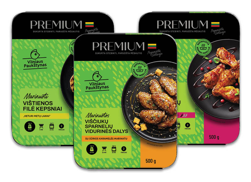 Marinuotai VILNIAUS PAUKŠTYNO PREMIUM produkcijai