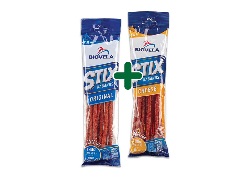 Karštai rūkytos dešrelės BIOVELA STIX