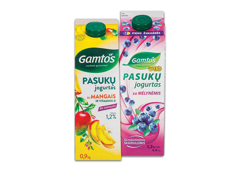 Pasukų jogurtui GAMTOS
