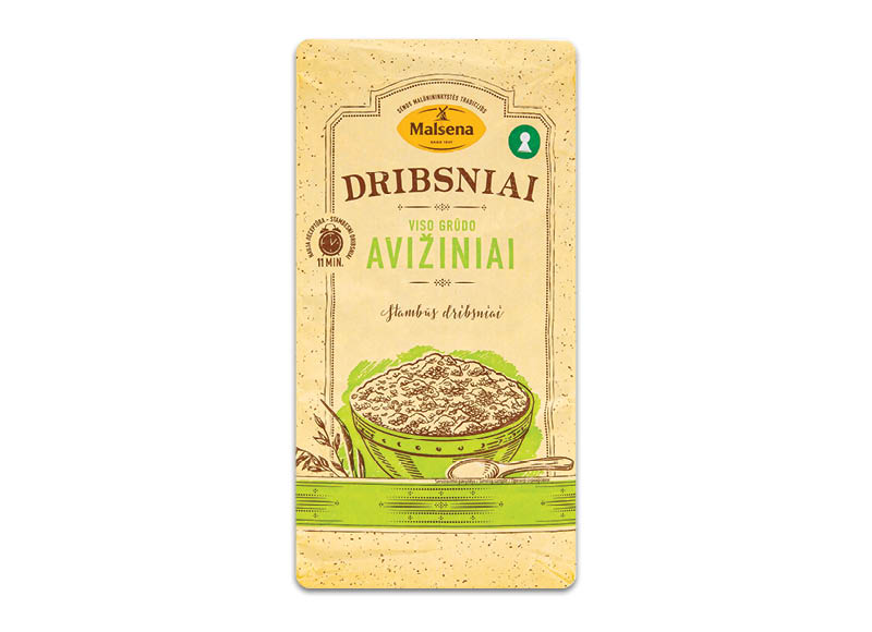 VISO GRŪDO avižiniai dribsniai MALSENA