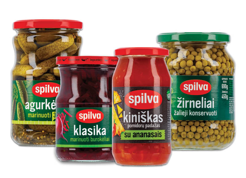 Konservuotoms daržovėms, padažams SPILVA