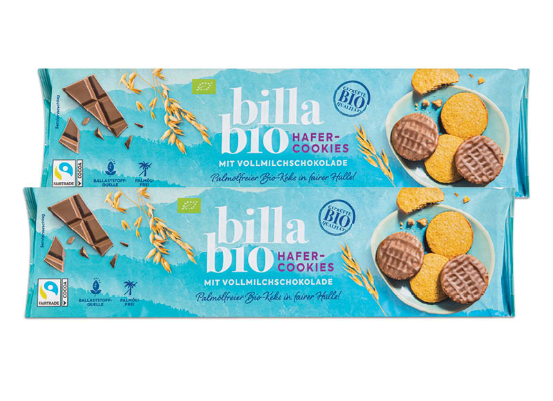 BILLA BIO avižiniai sausainiai