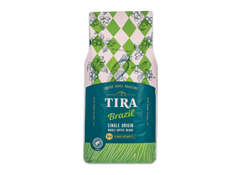 TIRA kavos pupelės BRAZIL SINGLE ORGIN