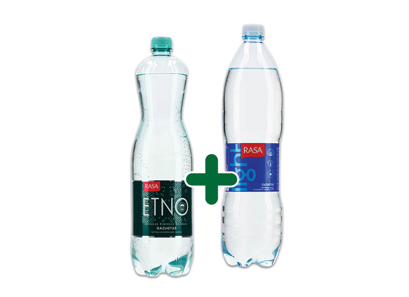 Gazuotas ar negazuotas vanduo RASA LIGHT ar ETNO