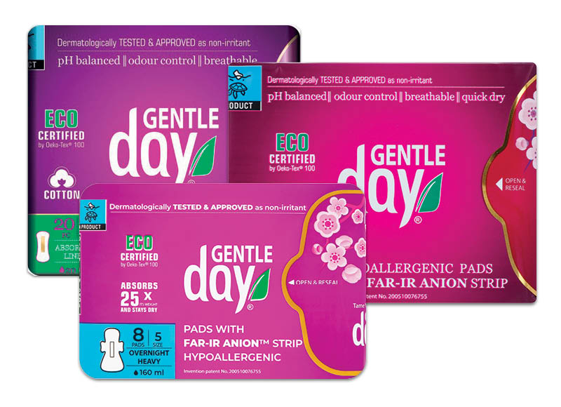 Moterų higienos priemonėms GENTLE DAY