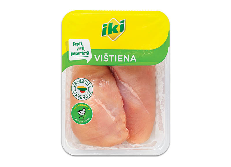IKI šviežia fasuota viščiukų broilerių filė
