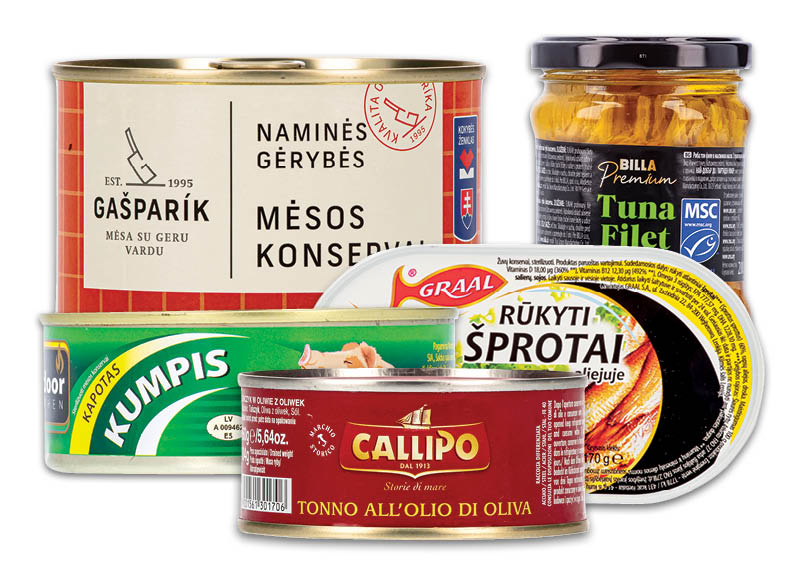 Mėsos ir žuvų konservams