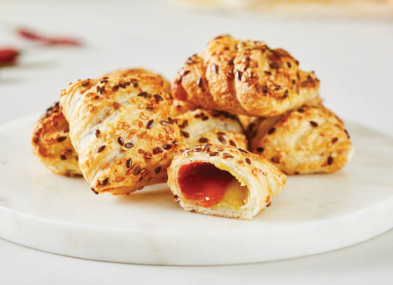 Bandelės su vištienos ir SWEET CHILLI įdaru