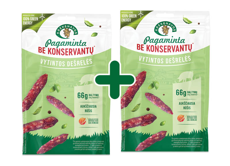 Vytintos dešrelės PAGAMINTA BE KONSERVANTŲ