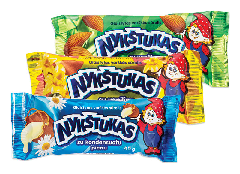 Glaistytas varškės sūrelis NYKŠTUKAS