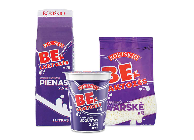ROKIŠKIO pieno produktams be laktozės