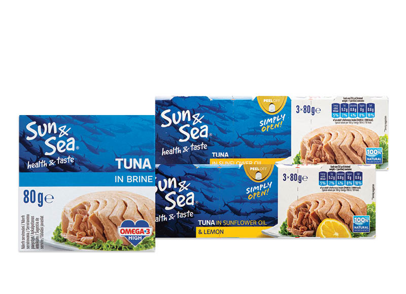 Konservuotoms žuvims SUN & SEA