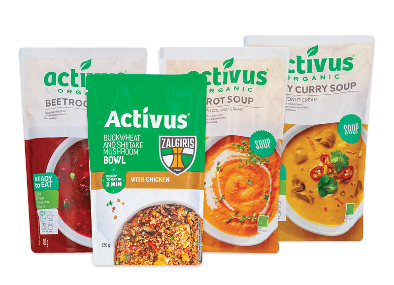Konservuotoms daržovėms, sriuboms ACTIVUS