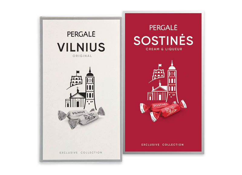 Saldainiai dėžutėje SOSTINĖS, VILNIUS ar MARC DE CHAMPAGNE