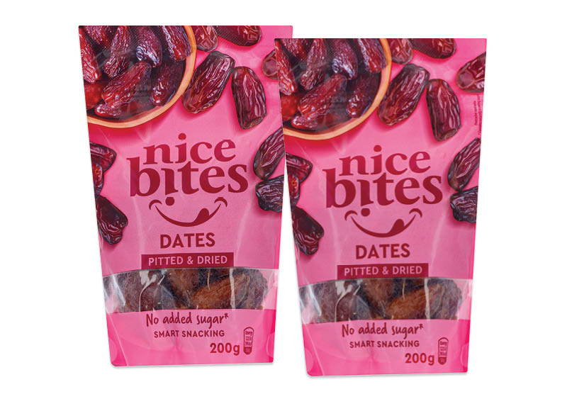 NICE BITES džiovintos datulės be kauliukų