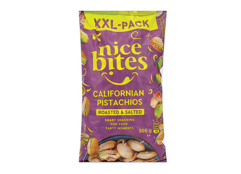 NICE BITES kepintos sūdytos pistacijos